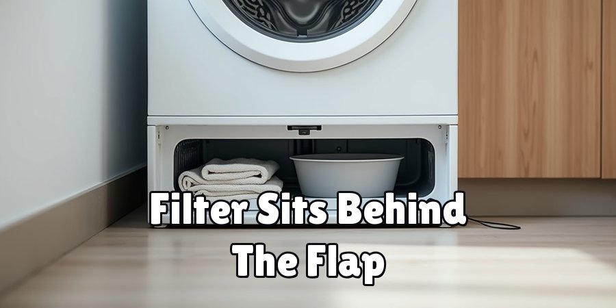 Filter Sits Behind The Flap